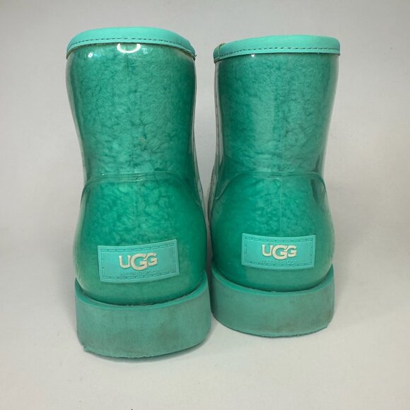 UGG Classic Clear Mini rain boots in the "Tide Pool" color Size 7 Womens - Picture 7 of 10